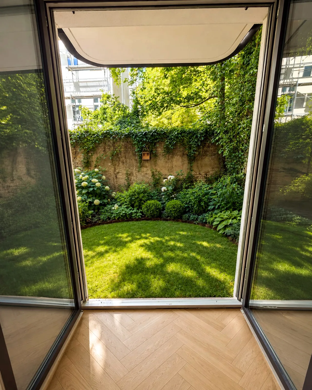 View into the garden